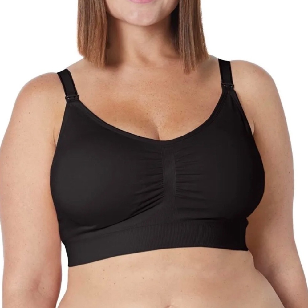 Motherhood Maternity Women’s Seamless Clip Down Nursing Bra Black Sz M NWT